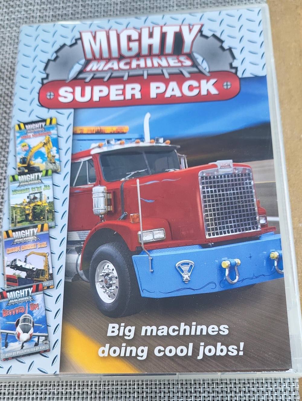 Mighty Machines Super Pack - Airplane, Truck Construction DVD Set   Like New